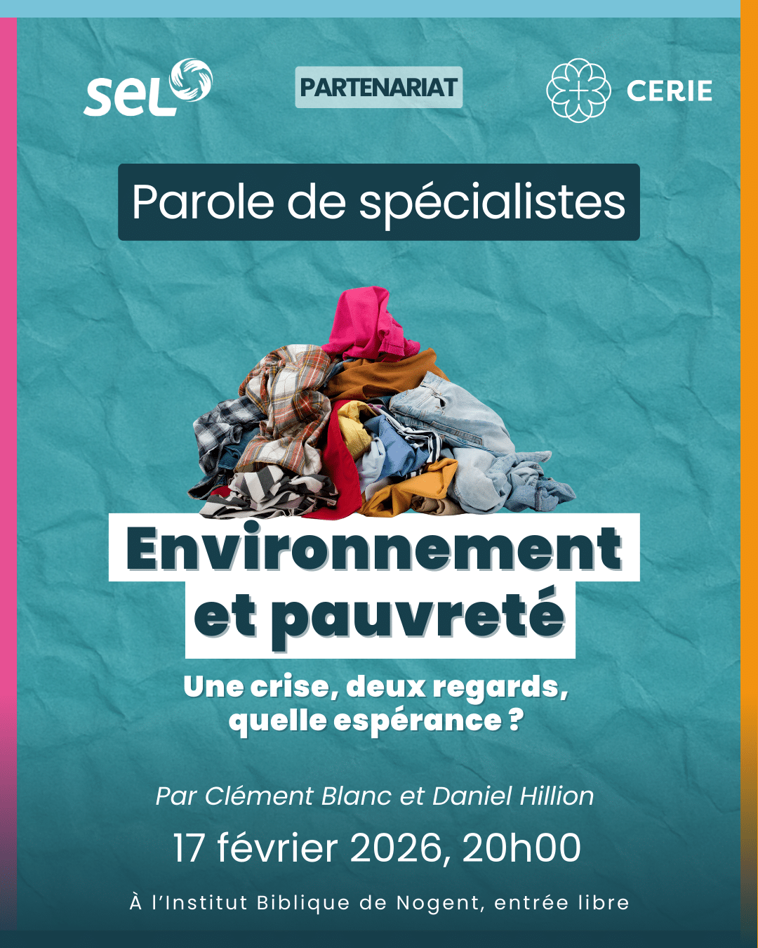 Environnement et pauvreté : une crise, deux regards, quelle espérance ?